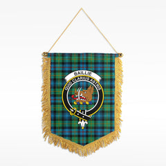 Baillie Ancient Tartan Crest Wall Hanging Banner