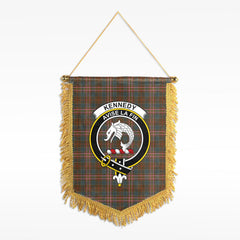 Kennedy Weathered Tartan Crest Wall Hanging Banner