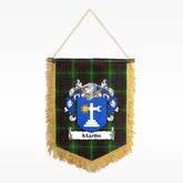 Martin Tartan Coat of Arms Wall Hanging Banner