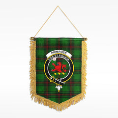 Primrose Tartan Crest Wall Hanging Banner