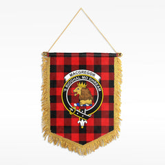 Rob Roy MacGregor Modern Tartan Crest Wall Hanging Banner