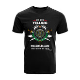 McLellan Tartan Crest T-shirt - I'm not yelling style