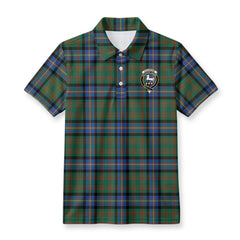 Cochrane Ancient Tartan Crest Birdseye Mesh Polo Shirt