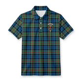 Colquhoun Ancient Tartan Crest Birdseye Mesh Polo Shirt
