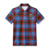 Congilton Tartan Crest Birdseye Mesh Polo Shirt