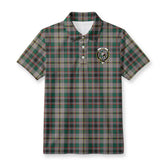 Craig Ancient Tartan Crest Birdseye Mesh Polo Shirt