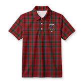 Dalzell Tartan Crest Birdseye Mesh Polo Shirt