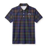 Fletcher of Dunans Tartan Crest Birdseye Mesh Polo Shirt