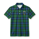 Forsyth Ancient Tartan Crest Birdseye Mesh Polo Shirt