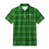 Galloway District Tartan Crest Birdseye Mesh Polo Shirt