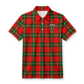 Gartshore Tartan Crest Birdseye Mesh Polo Shirt