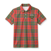 Grant Ancient Tartan Crest Birdseye Mesh Polo Shirt