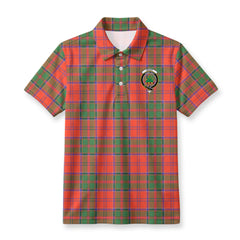 Grant Ancient Tartan Crest Birdseye Mesh Polo Shirt