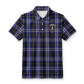 Kilmarnock Tartan Crest Birdseye Mesh Polo Shirt