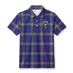 Kinnaird Tartan Crest Birdseye Mesh Polo Shirt