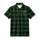 MacArthur Modern Tartan Crest Birdseye Mesh Polo Shirt