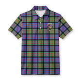 MacDonald Ancient Tartan Crest Birdseye Mesh Polo Shirt