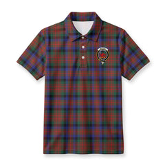 MacDuff Hunting Modern Tartan Crest Birdseye Mesh Polo Shirt