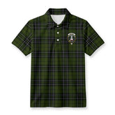 MacLean Hunting Tartan Crest Birdseye Mesh Polo Shirt