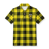 MacLeod of Lewis Modern Tartan Crest Birdseye Mesh Polo Shirt