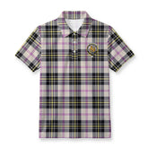 MacPherson Dress Ancient Tartan Crest Birdseye Mesh Polo Shirt