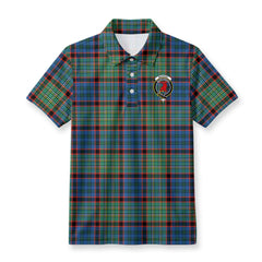 MacNicol Hunting Ancient Tartan Crest Birdseye Mesh Polo Shirt