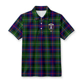 Malcolm (or MacCallum) Tartan Crest Birdseye Mesh Polo Shirt