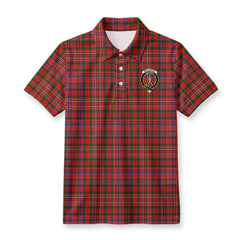 McAlister Modern Tartan Crest Birdseye Mesh Polo Shirt