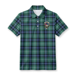 McDonald of the Isles Hunting Ancient Tartan Crest Birdseye Mesh Polo Shirt
