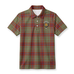 McGillivray Hunting Ancient Tartan Crest Birdseye Mesh Polo Shirt