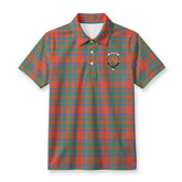 McIntosh Ancient Tartan Crest Birdseye Mesh Polo Shirt