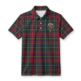 McKintosh Hunting Modern Tartan Crest Birdseye Mesh Polo Shirt