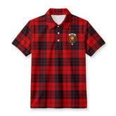 McLeod of Raasay Tartan Crest Birdseye Mesh Polo Shirt