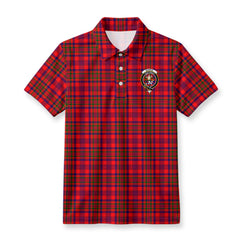 Murray of Tulloch Modern Tartan Crest Birdseye Mesh Polo Shirt