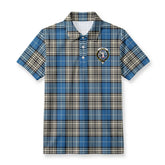 Napier Ancient Tartan Crest Birdseye Mesh Polo Shirt