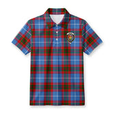 Newton Tartan Crest Birdseye Mesh Polo Shirt