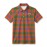 Ross Ancient Tartan Crest Birdseye Mesh Polo Shirt