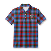 Skirving Tartan Crest Birdseye Mesh Polo Shirt