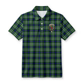 Spottiswood Tartan Crest Birdseye Mesh Polo Shirt