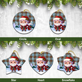 Anderson Ancient Tartan Christmas Ceramic Ornament - Santa Claus In Kilt Style