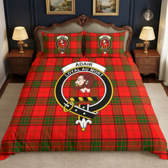 Adair Modern Tartan Crest Bedding Set