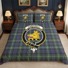 Campbell Argyll Modern Tartan Crest Bedding Set