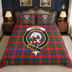 Carrick District Tartan Crest Bedding Set