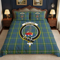 Clelland Tartan Crest Bedding Set