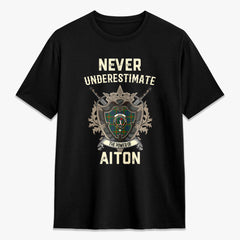 Aiton Tartan Crest 2D T-shirt - Never Underestimate Style