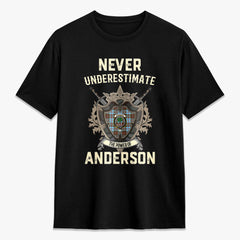 Anderson Ancient Tartan Crest 2D T-shirt - Never Underestimate Style