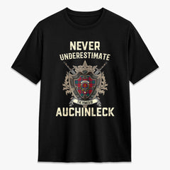 Auchinleck Tartan Crest 2D T-shirt - Never Underestimate Style