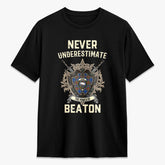 Beaton Ancient Tartan Crest 2D T-shirt - Never Underestimate Style