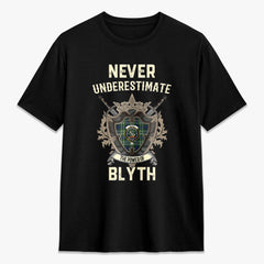 Blyth Tartan Crest 2D T-shirt - Never Underestimate Style
