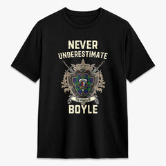 Boyle Tartan Crest 2D T-shirt - Never Underestimate Style